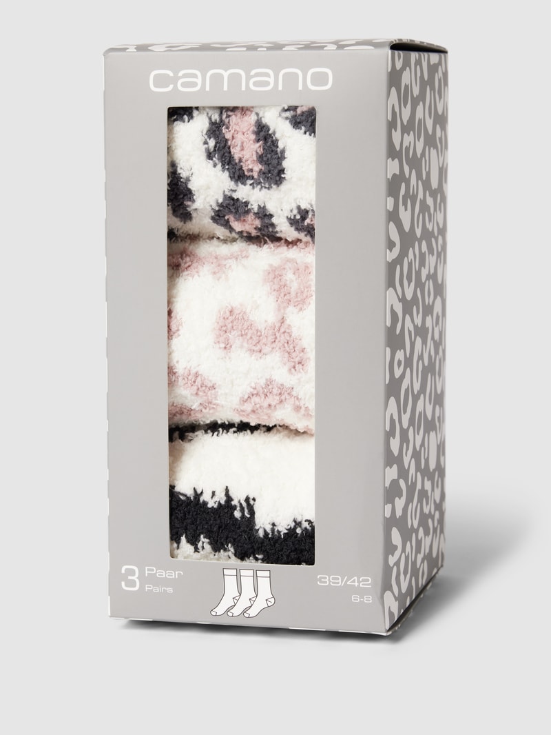 Socken mit Allover-Muster im 3er-Pack in rosé