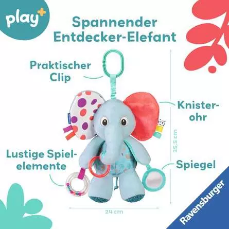 Play+ Entdecker-Elefant - Babyspielzeug ab 0 Monaten
