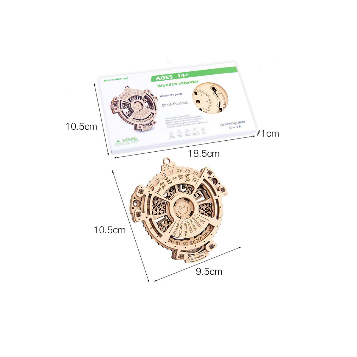Selbst Montage Mechanische Kalender Holz Getriebe Modell DIY Holz 3D Puzzle Zusammengesetztes  Spielzeug