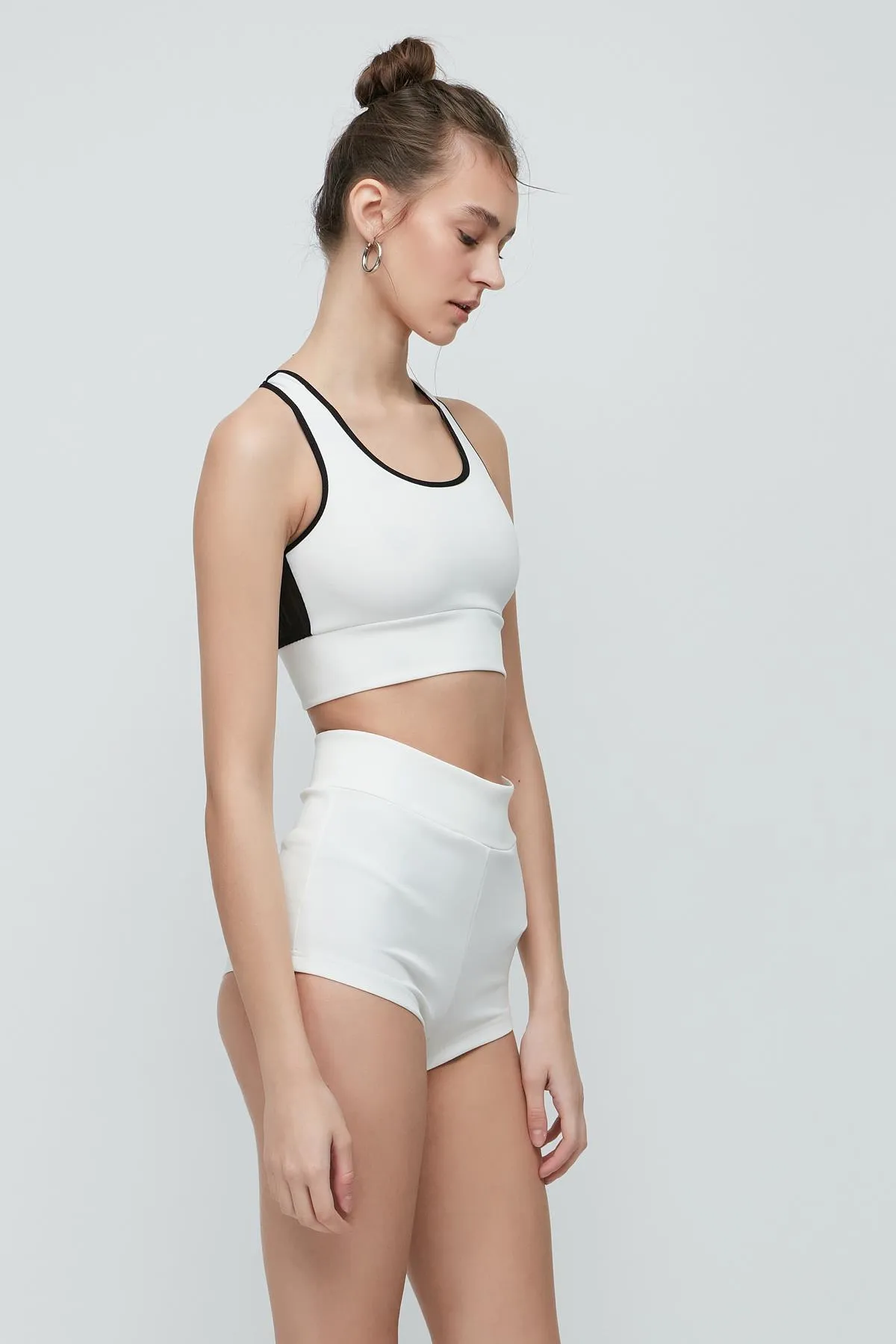 C&City  Bustier-Shorts-Set mit breiten Trägern 9151 Creme