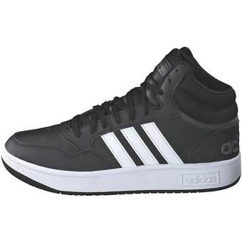 adidas Hoops 3.0 Mid Sneaker in schwarz