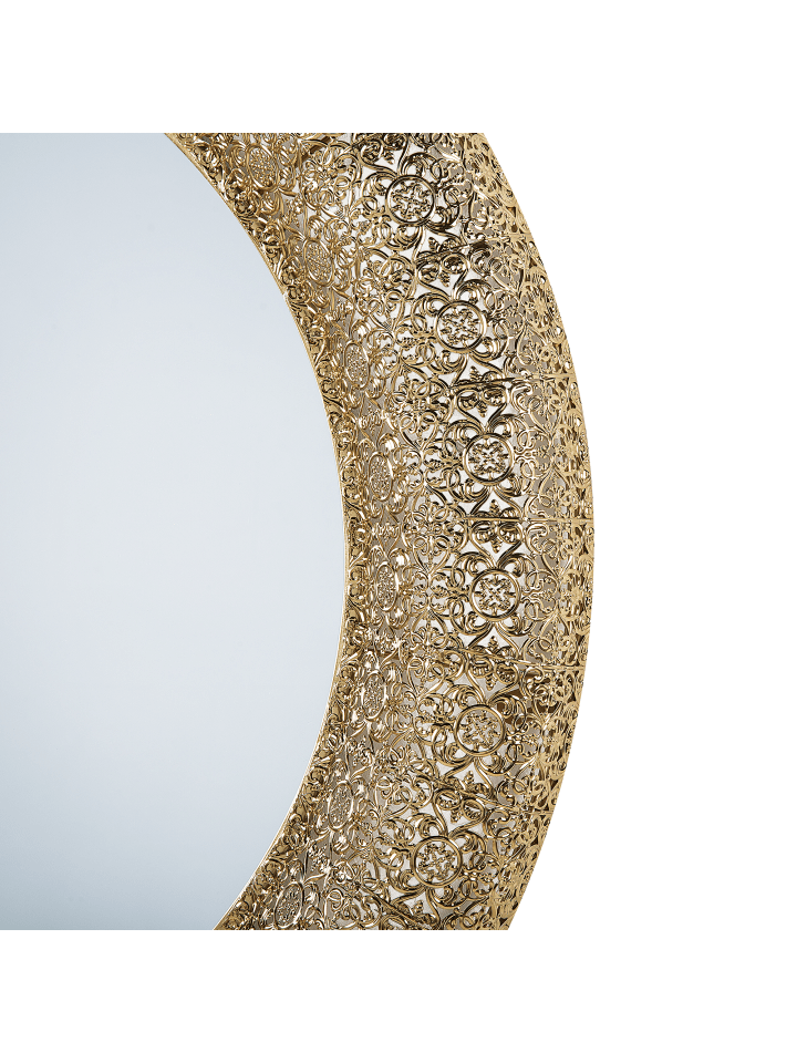 Beliani Wandspiegel CHANNAY in Gold - (W) 80 x (H) 80 x (L) 5 cm günstig kaufen onesize