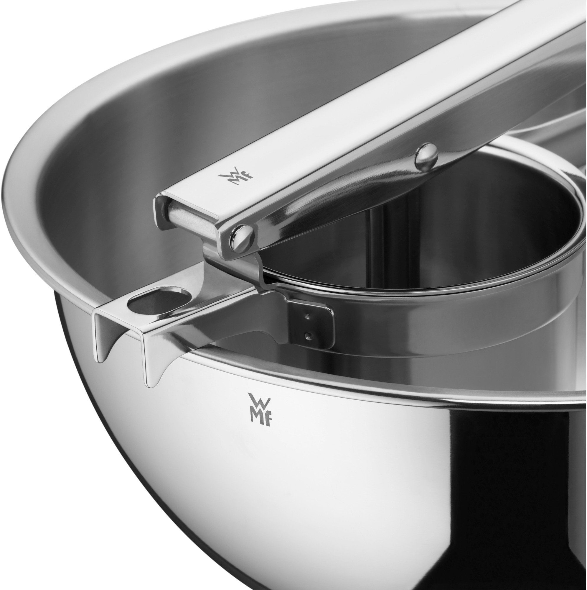 WMF Kartoffelpresse Gourmet (1 St), Cromargan® Edelstahl Rostfrei 18/10, mit Auflagehaken