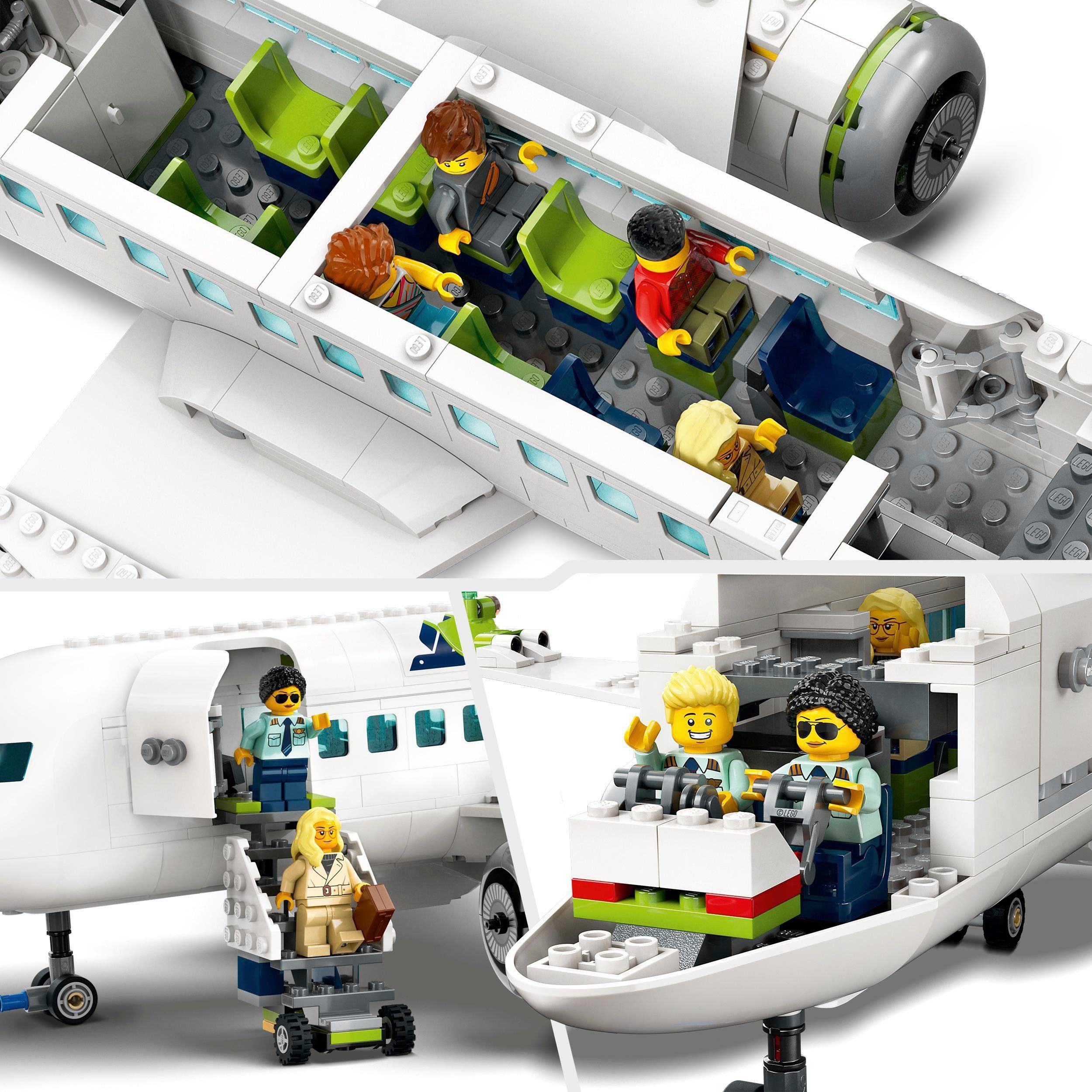 LEGO® Konstruktionsspielsteine Passagierflugzeug (60367), LEGO® City, (913 St), Made in Europe