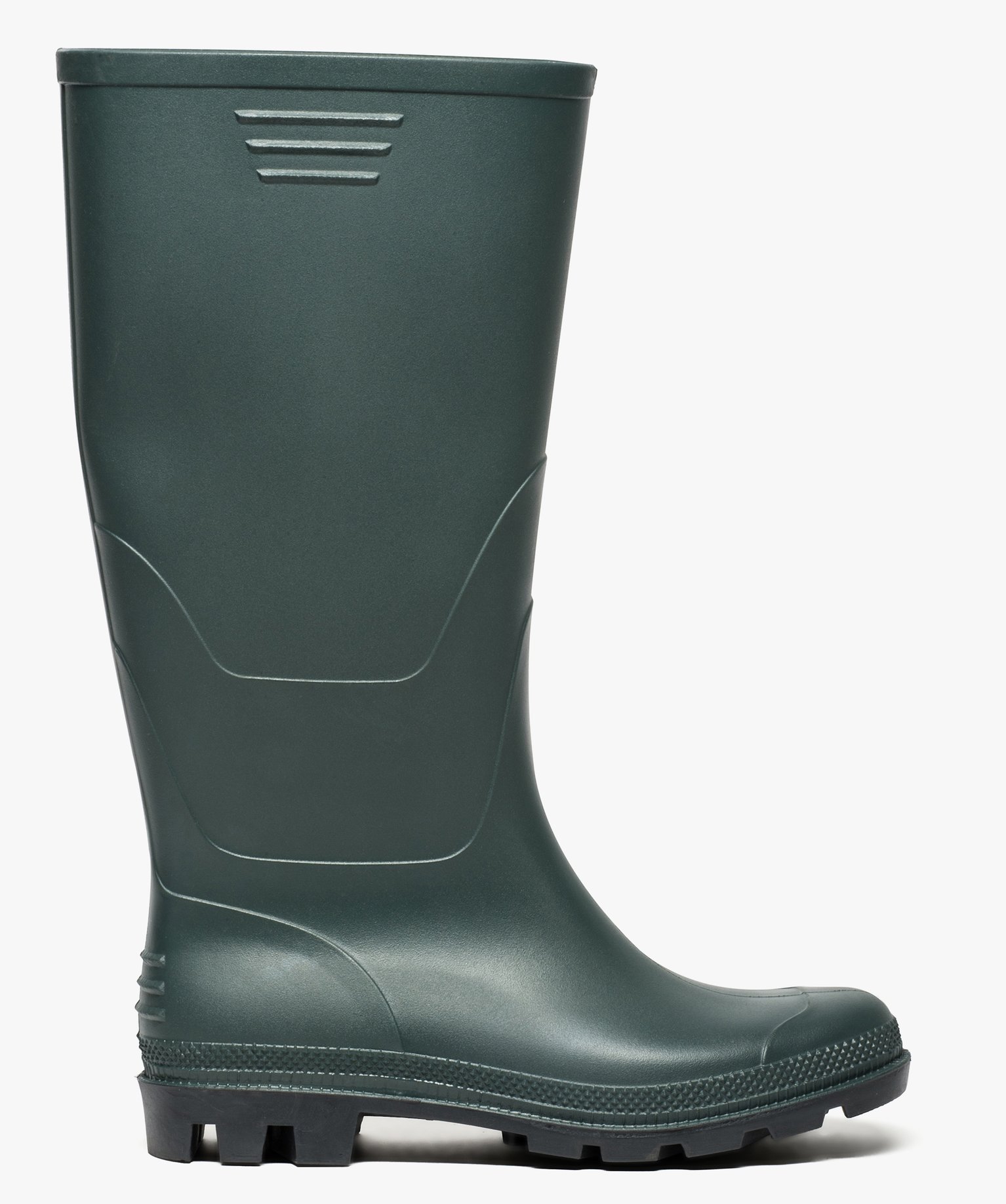 Bottes de pluie à semelle crantée kaki | GEMO