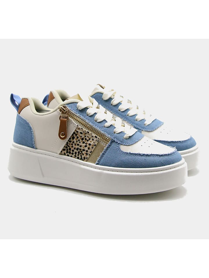 Bellucci Sneakers in Hellblau/ Beige günstig kaufen