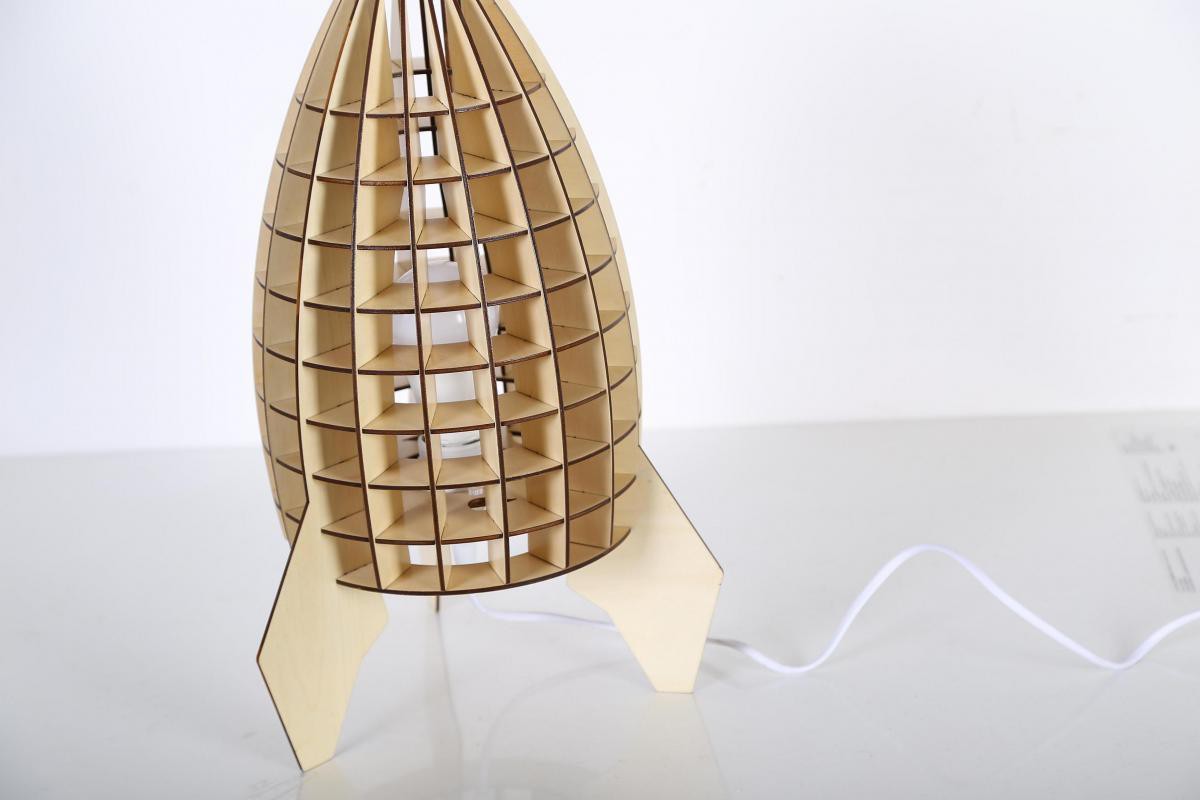 Kayoom Tischlampe Aviator Holz