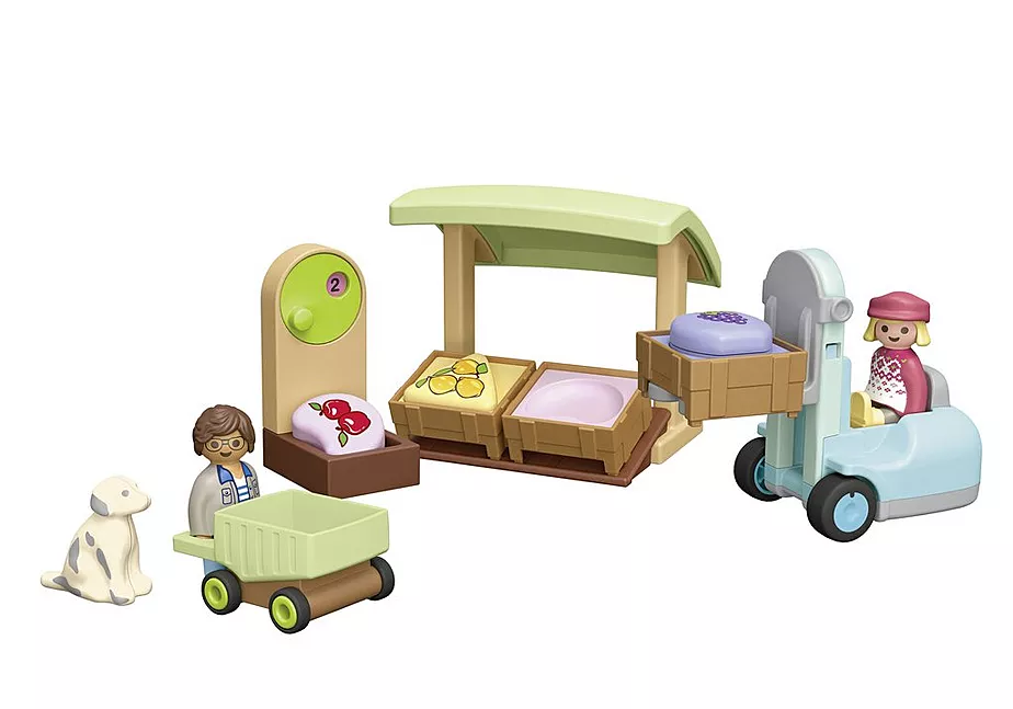 JUNIOR: Bio-Marktstand & Gabelstapler