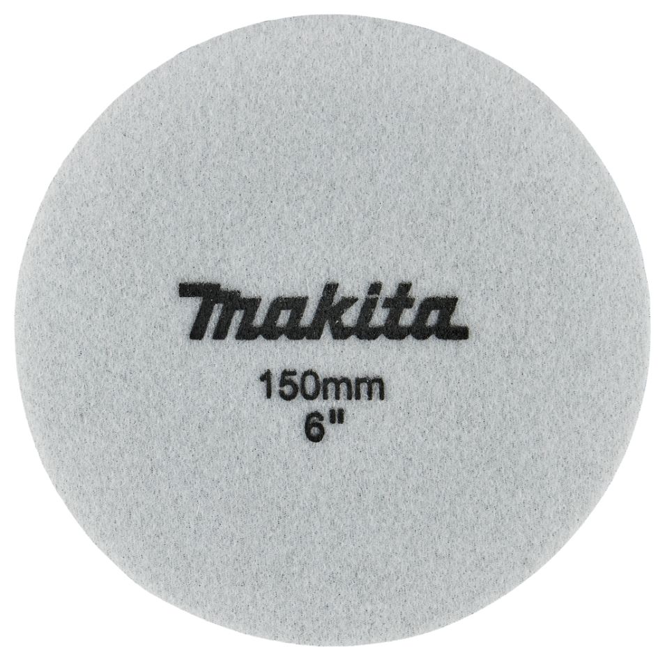 Accessoires Makita D-62583 Éponge Velcro Noire douce et fine 150 mm