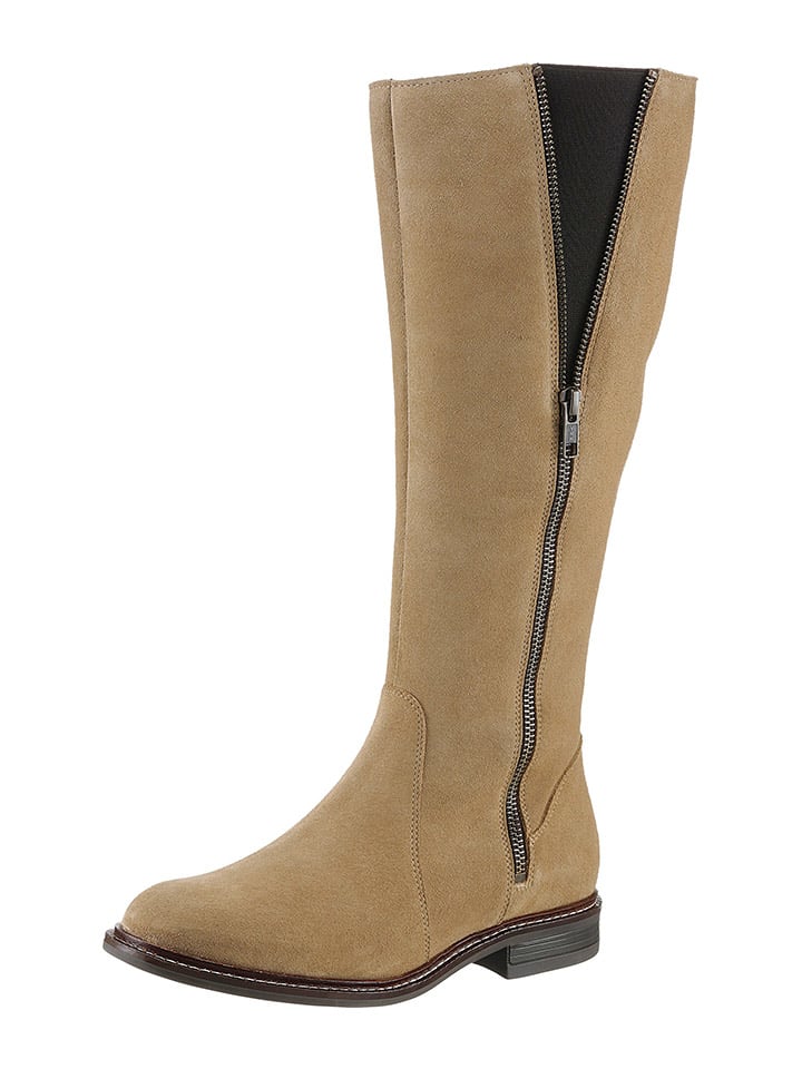 Heine Leder-Stiefel in Hellbraun günstig kaufen