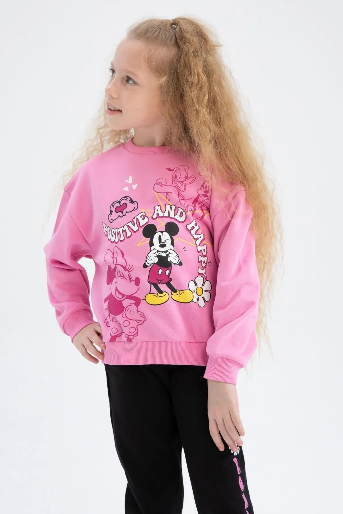 DeFacto  Disney Mickey Mouse Rundhals-Sweatshirt für Mädchen Z5140a623sp