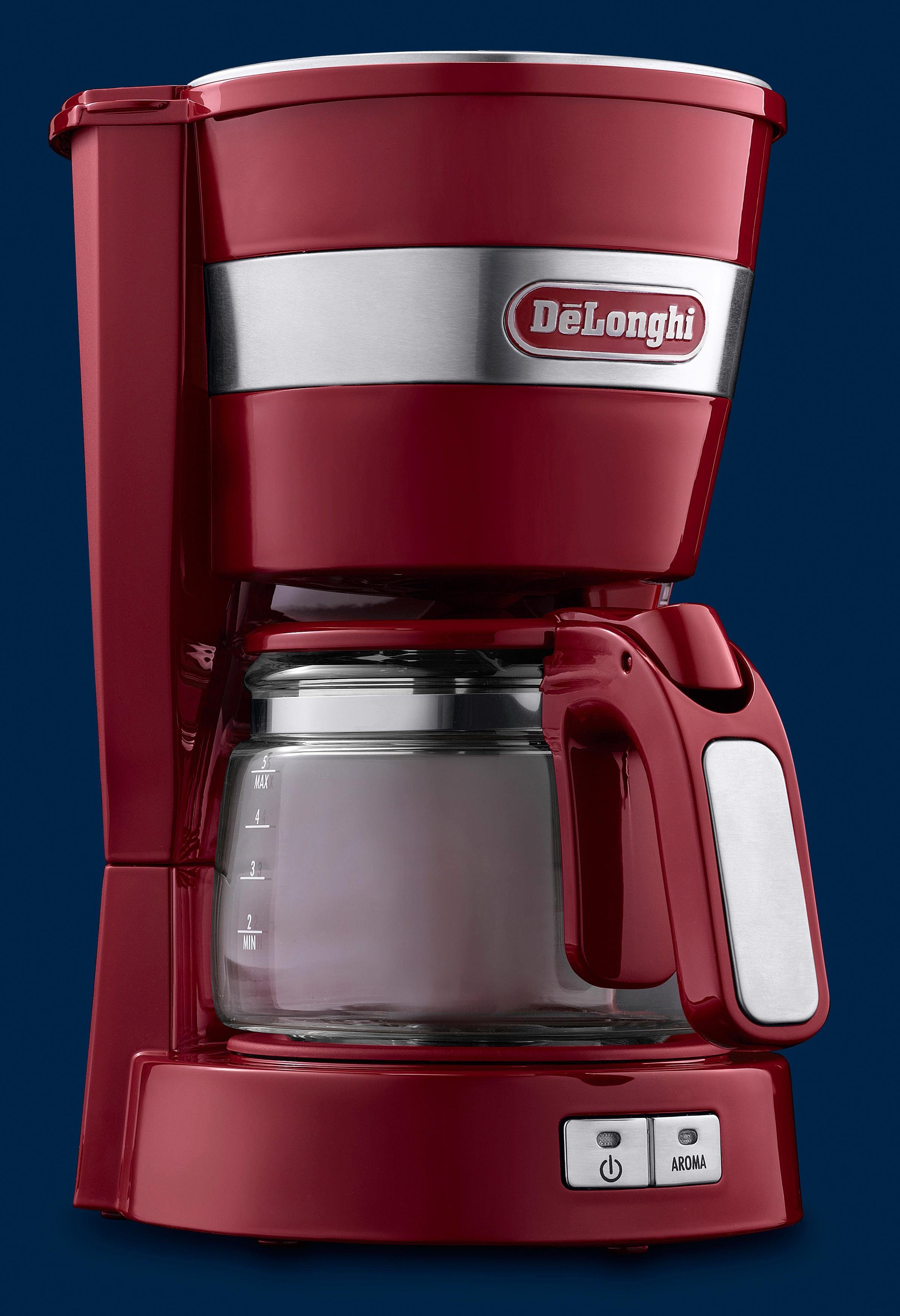 De'Longhi Filterkaffeemaschine ACTIVE LINE ICM14011.R, 0,65l Kaffeekanne, Permanentfilter