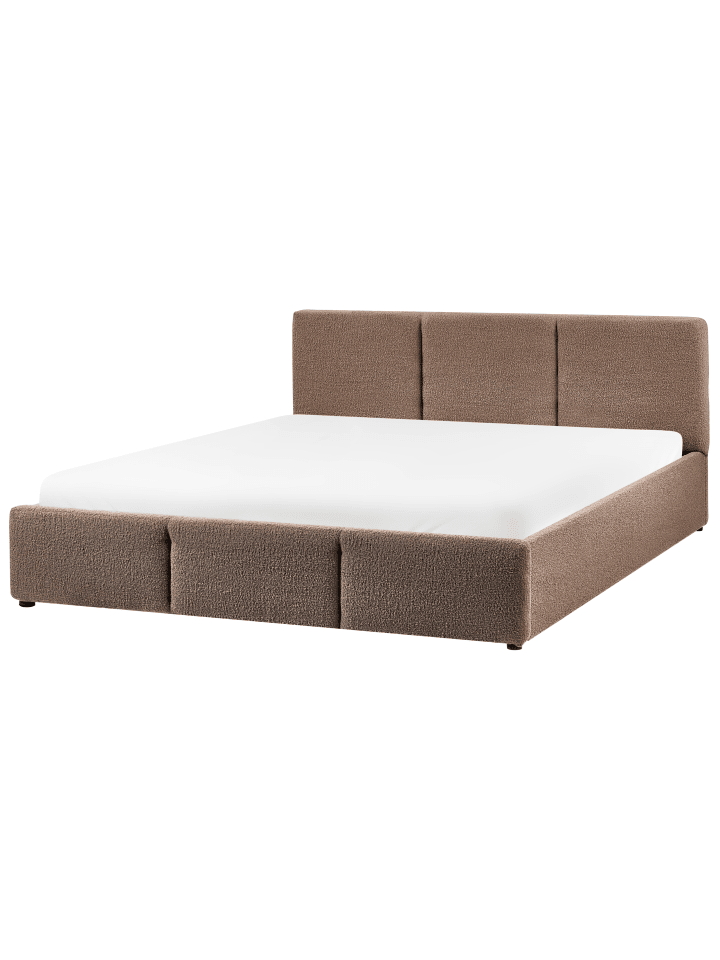 Beliani Doppelbett BOUSSE in Beige - (W) 171 x (H) 79 x (L) 219 cm günstig kaufen onesize