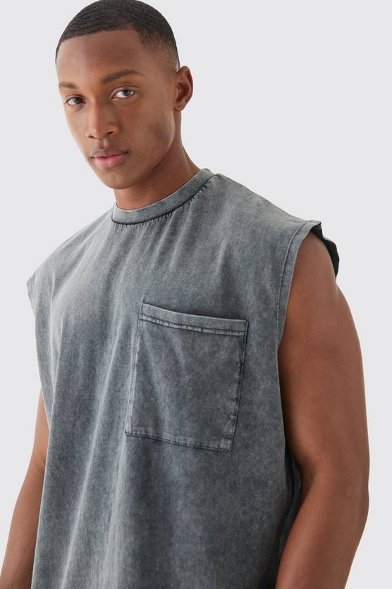 Oversize Tanktop mit Taschen