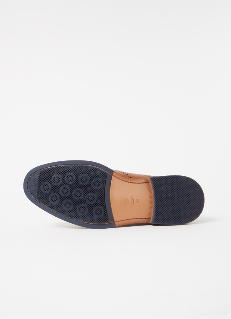 Buty brogsy skórzane Dune London Solihull z szerokimi nogawkami