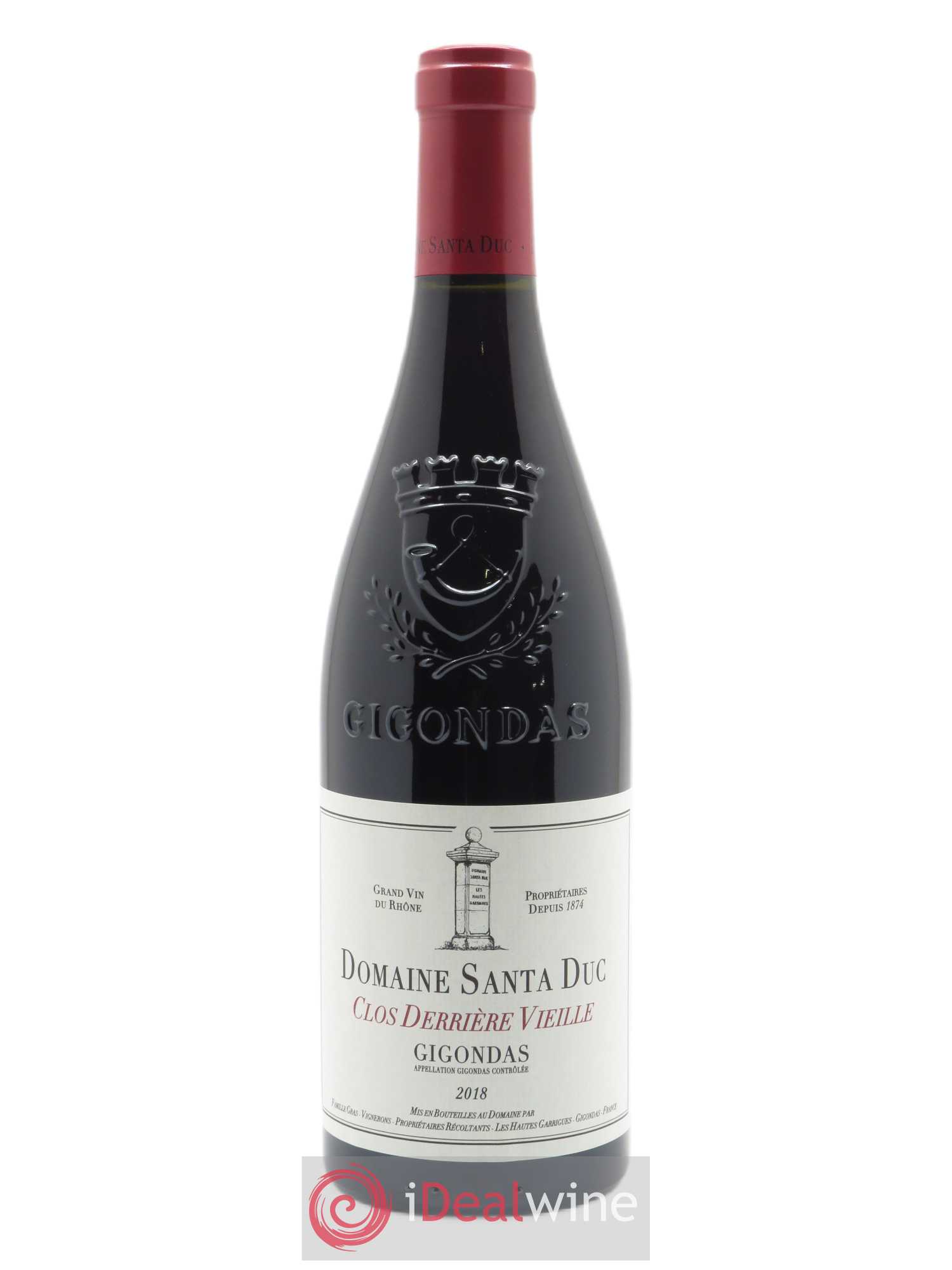 Gigondas Santa Duc (Domaine) Clos Derrière Vieille Famille Gras  2018 - Lot de 1 Bouteille
