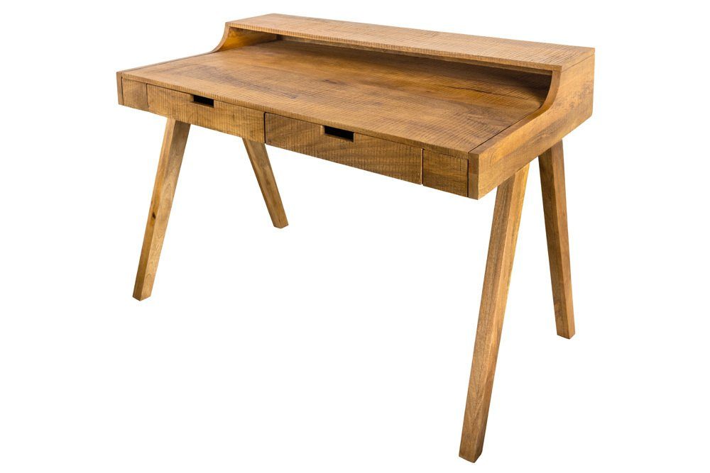 riess-ambiente Schreibtisch MONSOON 120cm braun (Einzelartikel, 1-St), Sekretär · Schublade · Massivholz · Büro