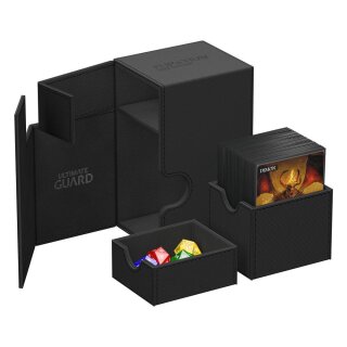 Ultimate Guard Flip`n`Tray 80+ XenoSkin Monocolor Schwarz