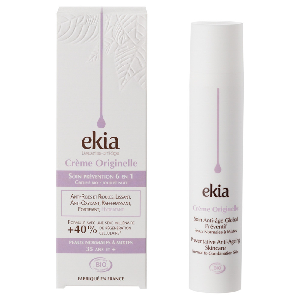 ekia Crème Originelle PNM Crème prévention 6 en 1 -Anti-âge global - Certifiée bio
