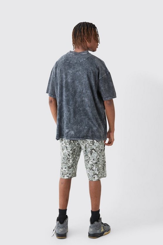 Tall Camouflage Twill Carpenter Shorts