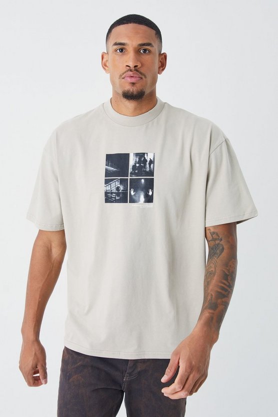 Tall Oversize T-Shirt mit Print