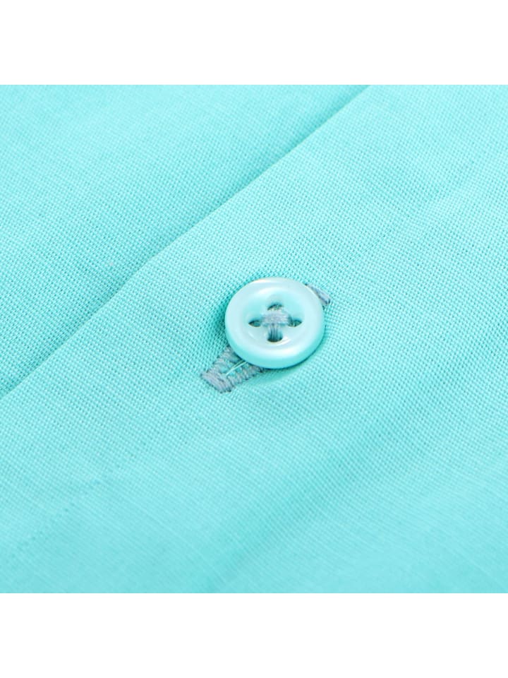 RESLAD Hemd Kurzarmhemd Basic in Mintgrün günstig kaufen