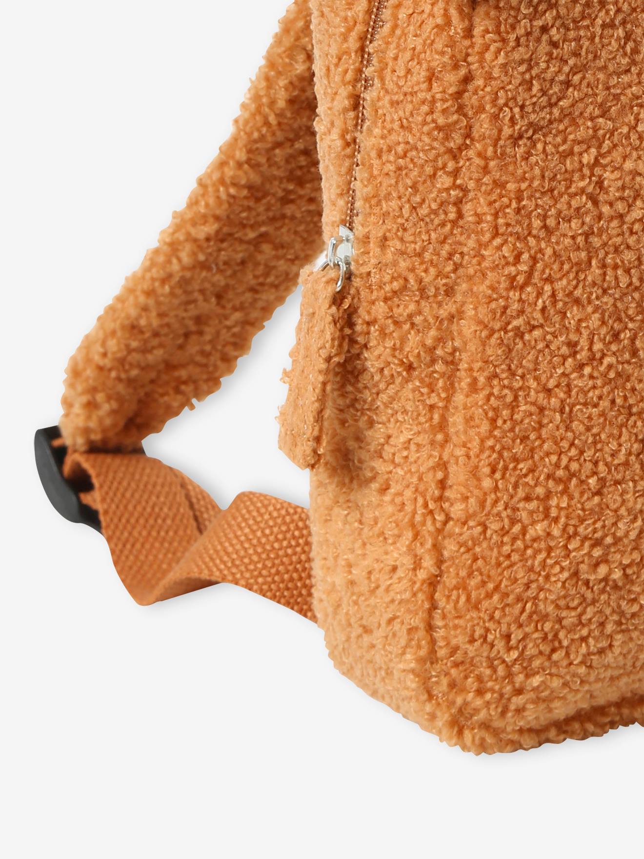 Vertbaudet Kinder Teddy-Rucksack - dunkelbraun