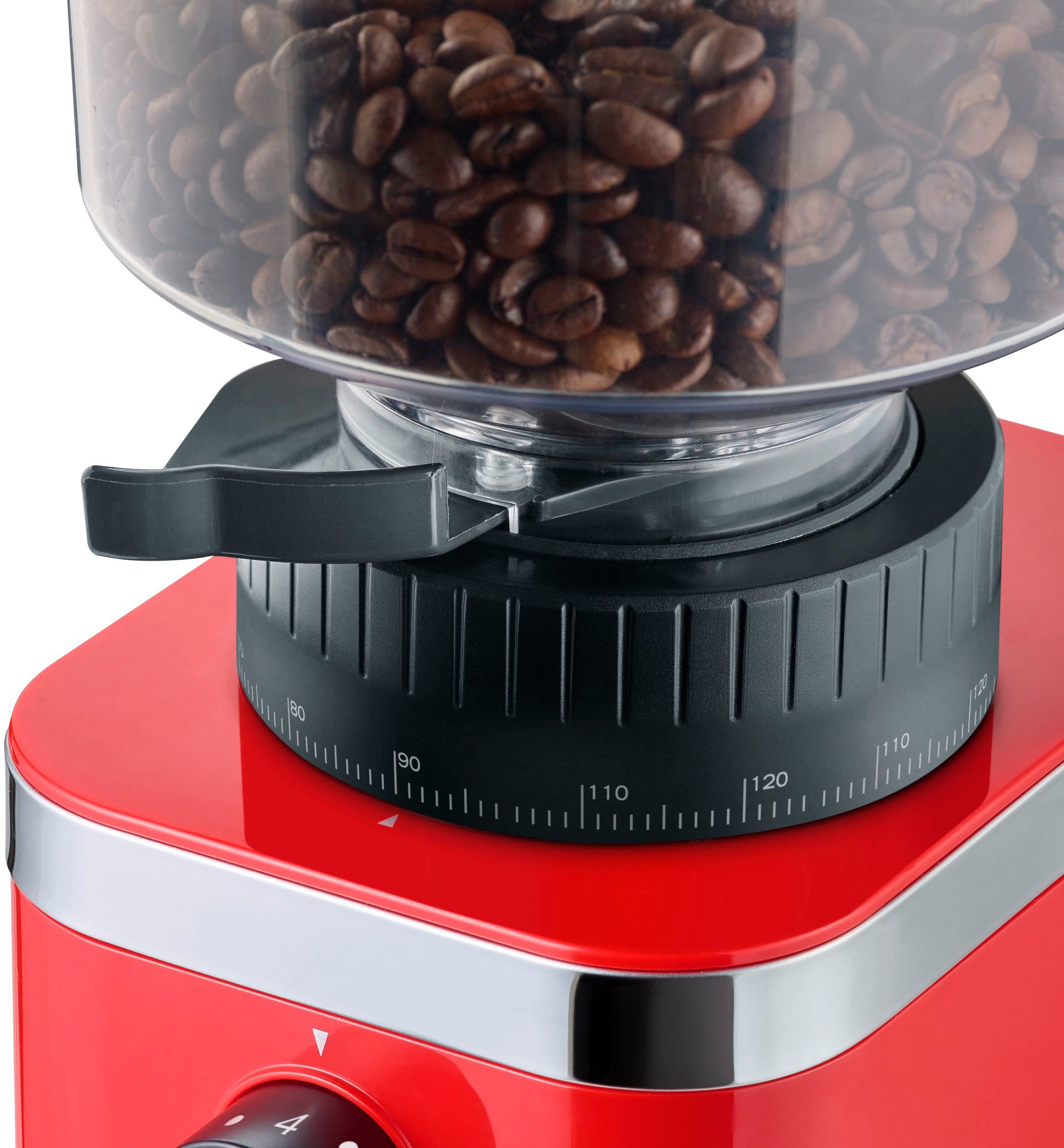 Graef Kaffeemühle CM 503, rot, 135 W, Kegelmahlwerk