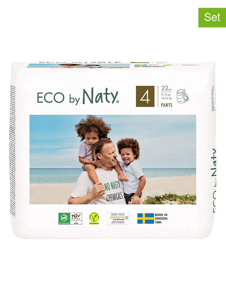 Naty 4er-Set: Ökopants Gr. 4 - 4x 22 Stück günstig kaufen onesize