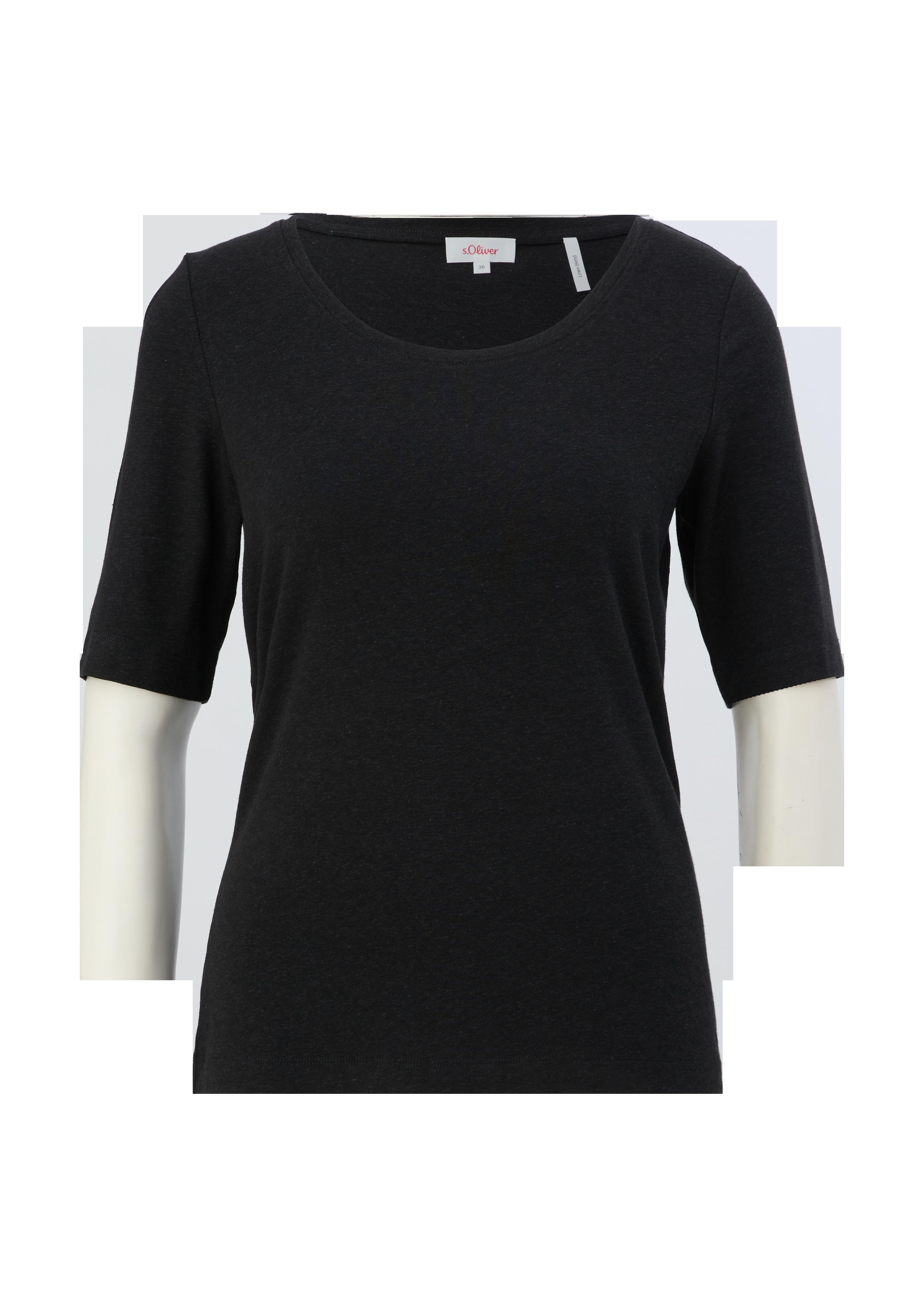 T-Shirt aus Viskosemix mit Leinen  2132318-9999