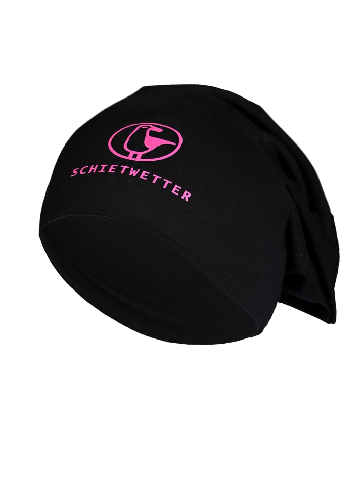 SCHIETWETTER Beanie mit Print Möwe in black/neon magenta günstig kaufen onesize