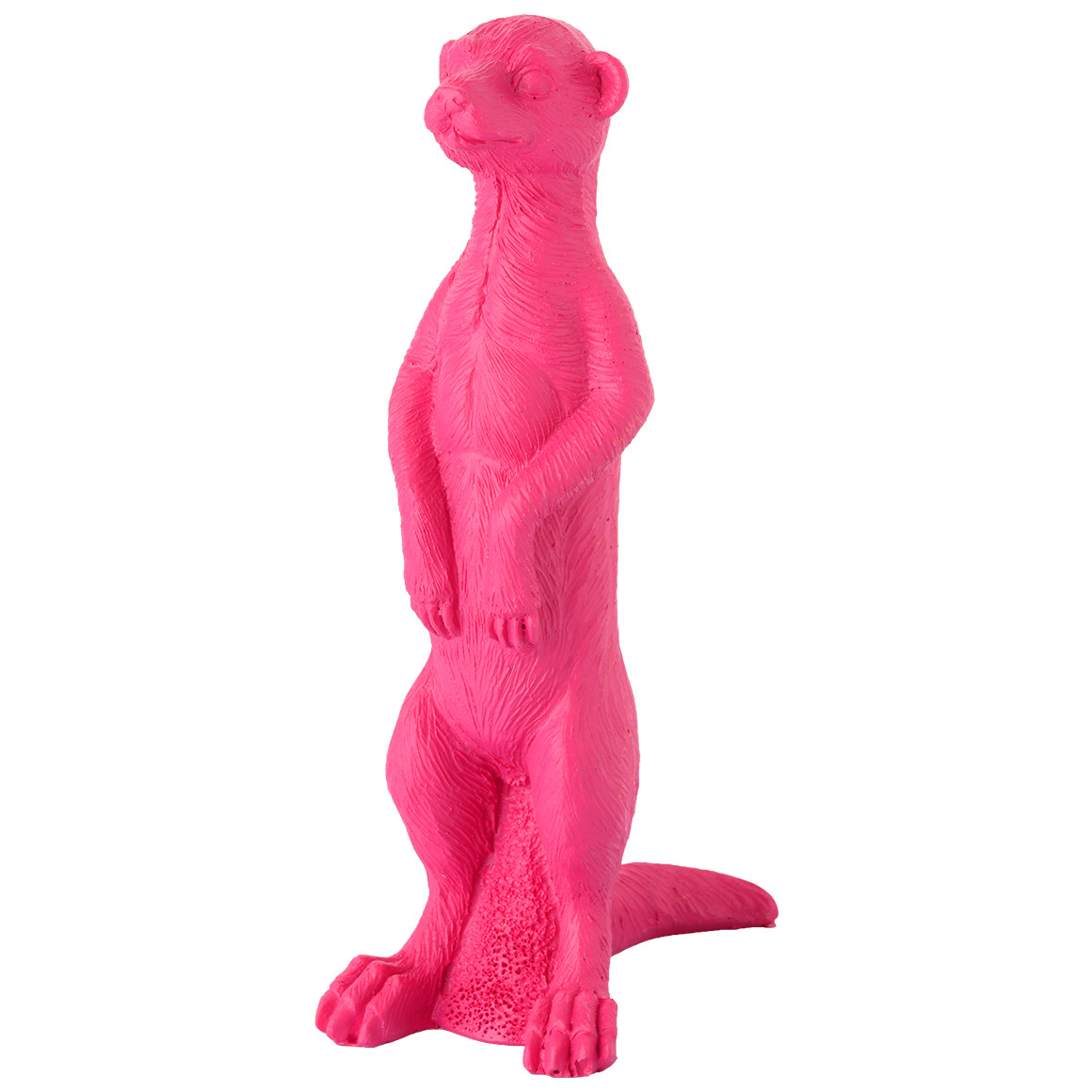 Kleine Dekofigur Erdmännchen in Pink