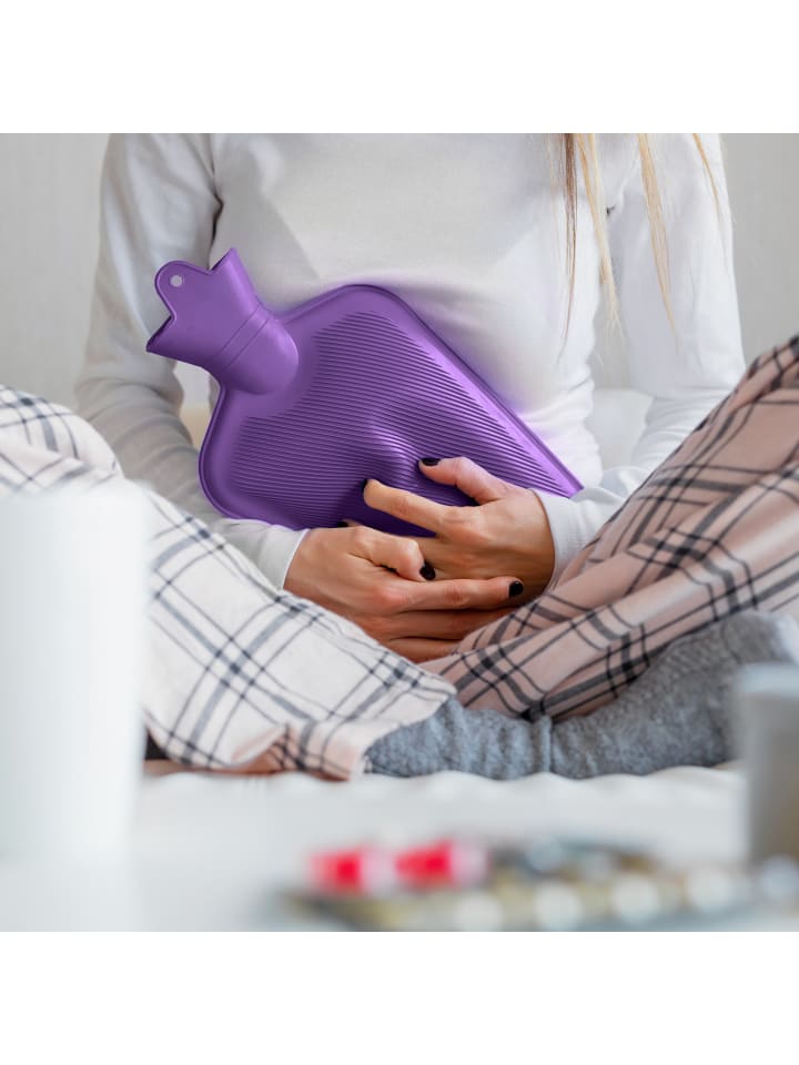 relaxdays Wärmflasche in Lila - 2 Liter günstig kaufen onesize