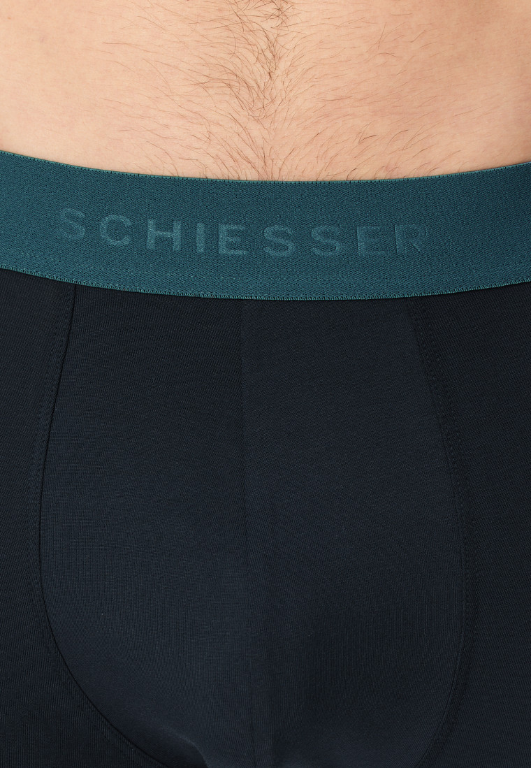 Long-Shorts 2er-Pack Organic Cotton Webgummibund mehrfarbig - 95/5