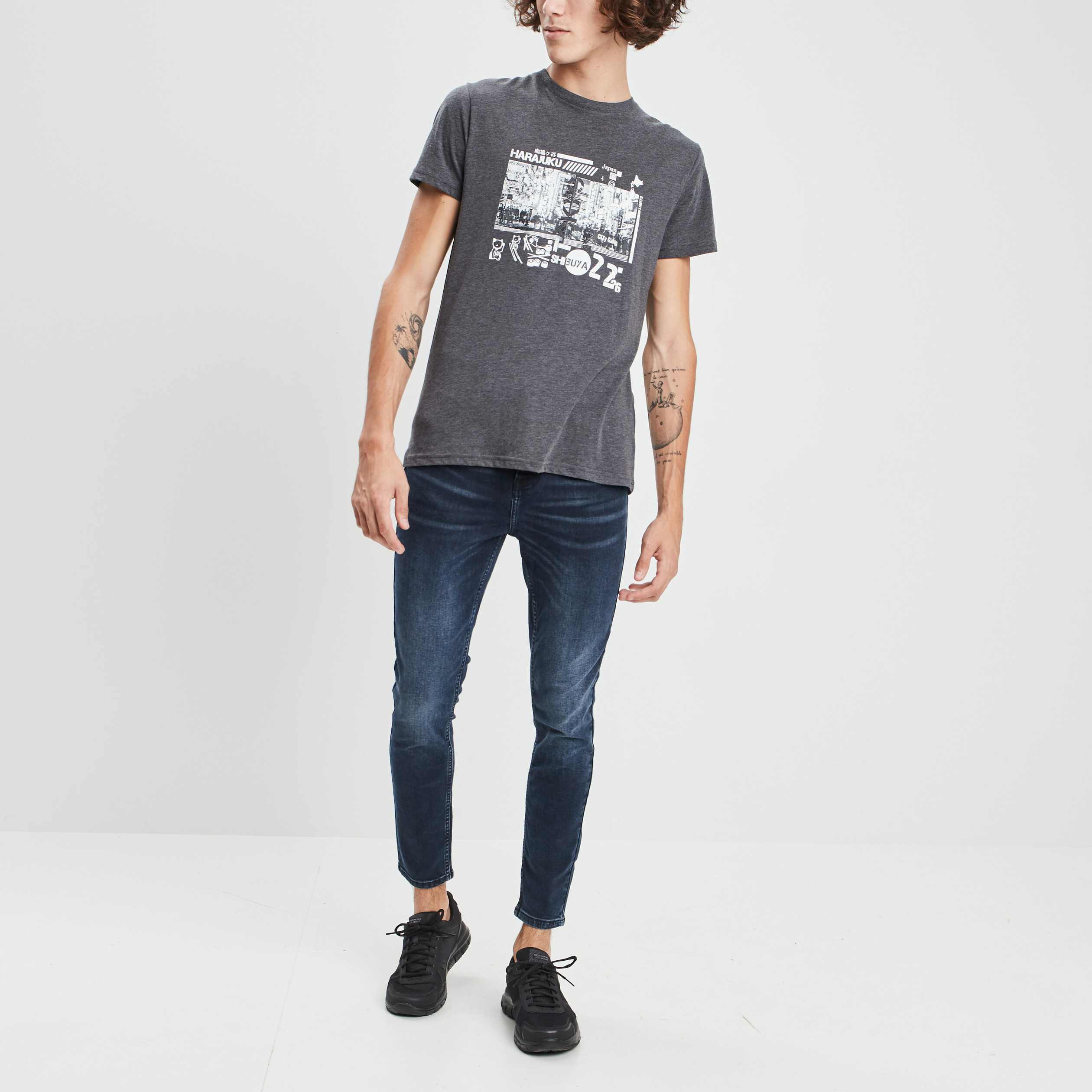 Jeans skinny denim blue black homme | La Halle