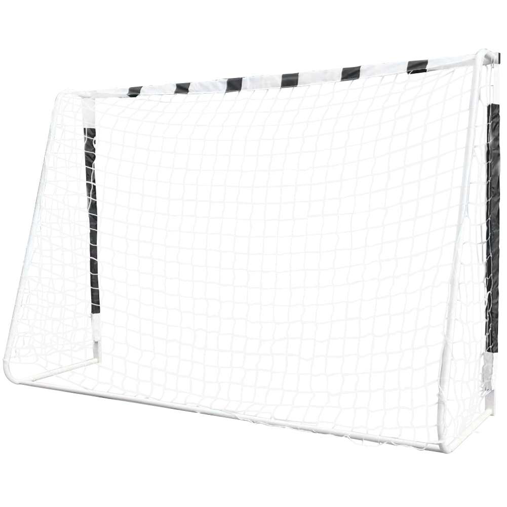 MUWO großes Fußballtor aus Stahl 3 x 2 m schwarz/weiß