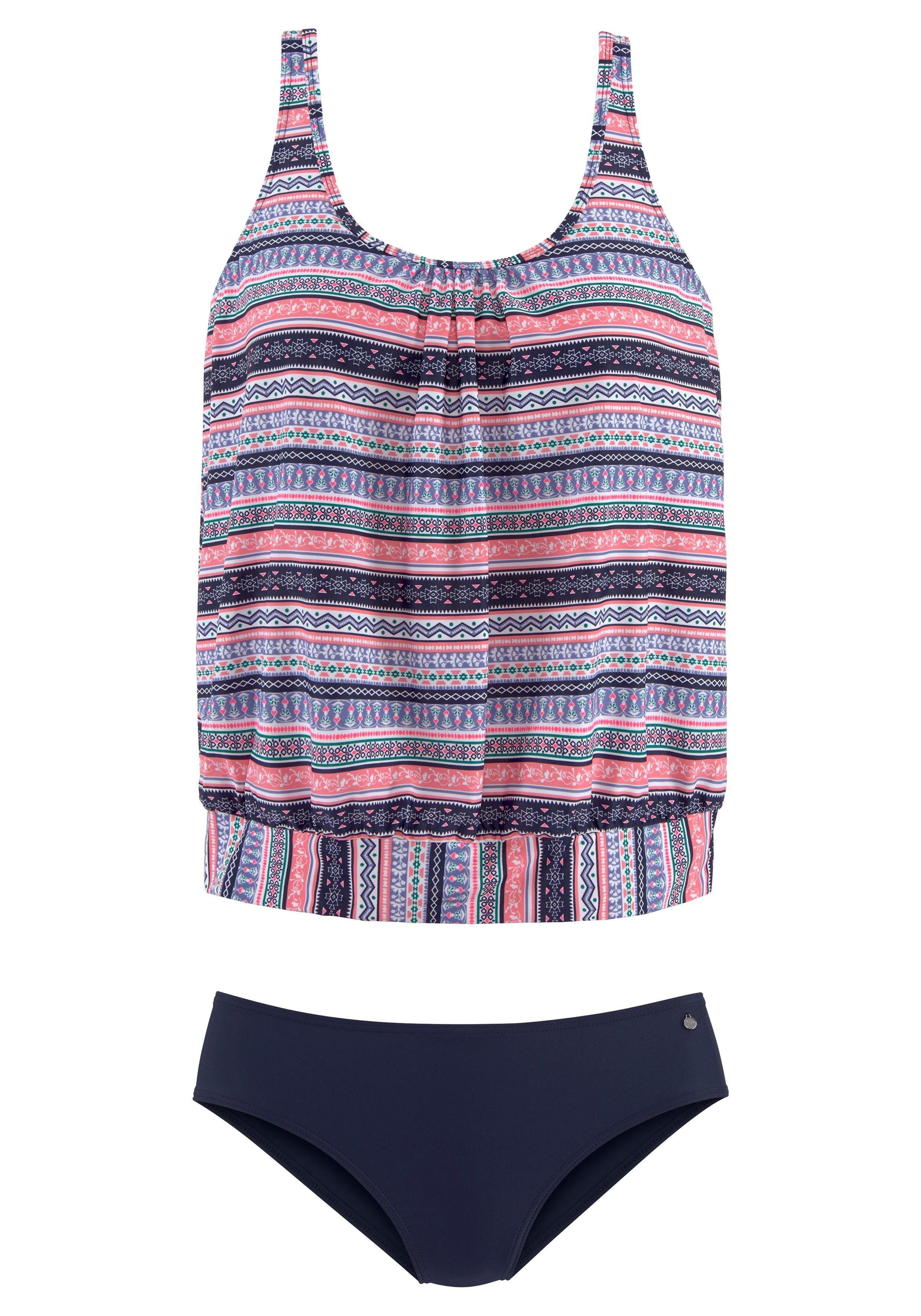 s.Oliver Oversize-Tankini mit schönem Bordürendruck