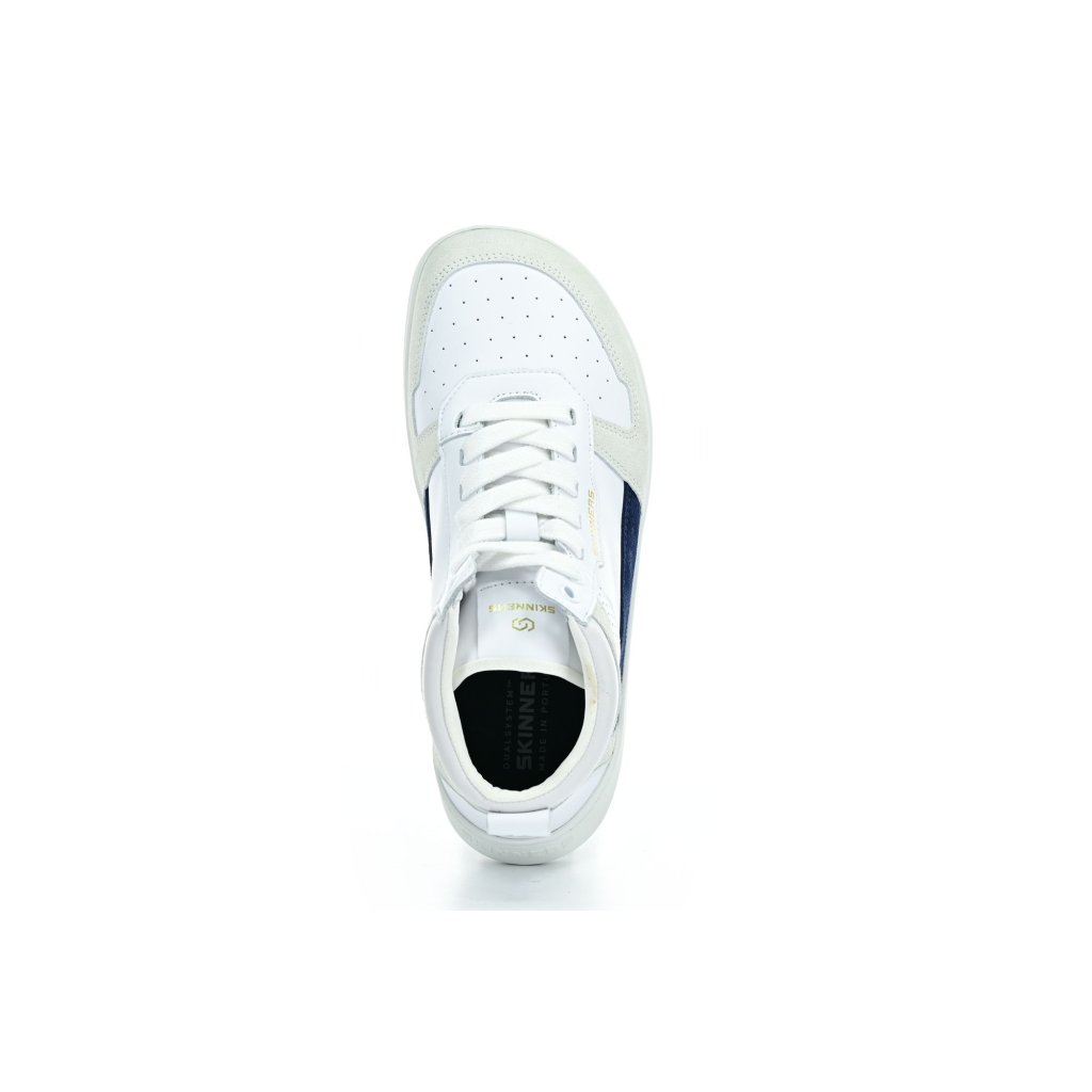 Skinners Oldschooler High Top Blue/White Barfußstiefeletten
