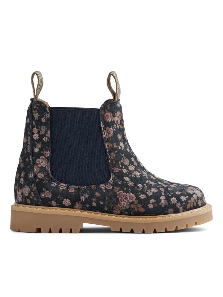 Wheat Leder-Chelsea-Boots in Dunkelblau günstig kaufen