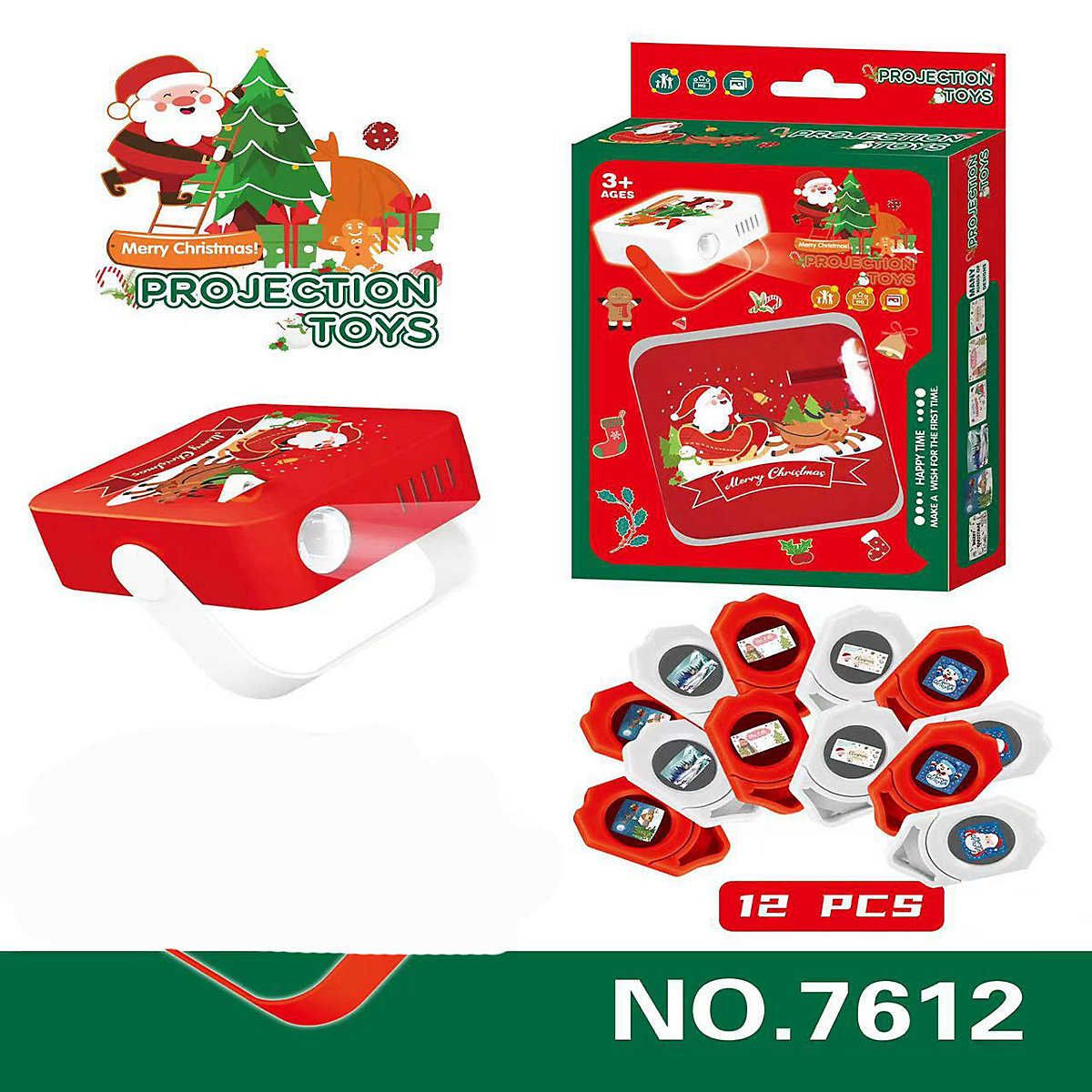 Projektor für weihnachtliche Atmosphäre Multifunktionales Musterprojektor-Kinderspielzeug