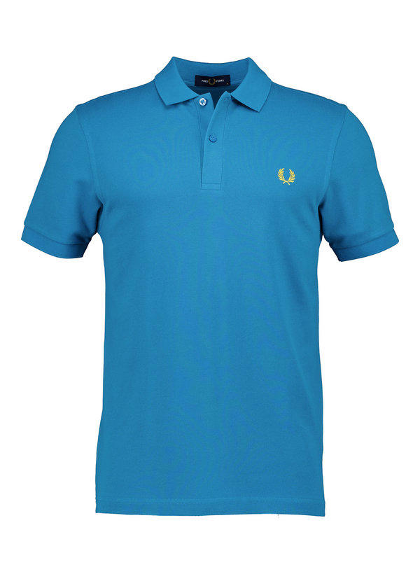Fred Perry, Polo-Shirt, Baumwoll-Piqué, oceanblau