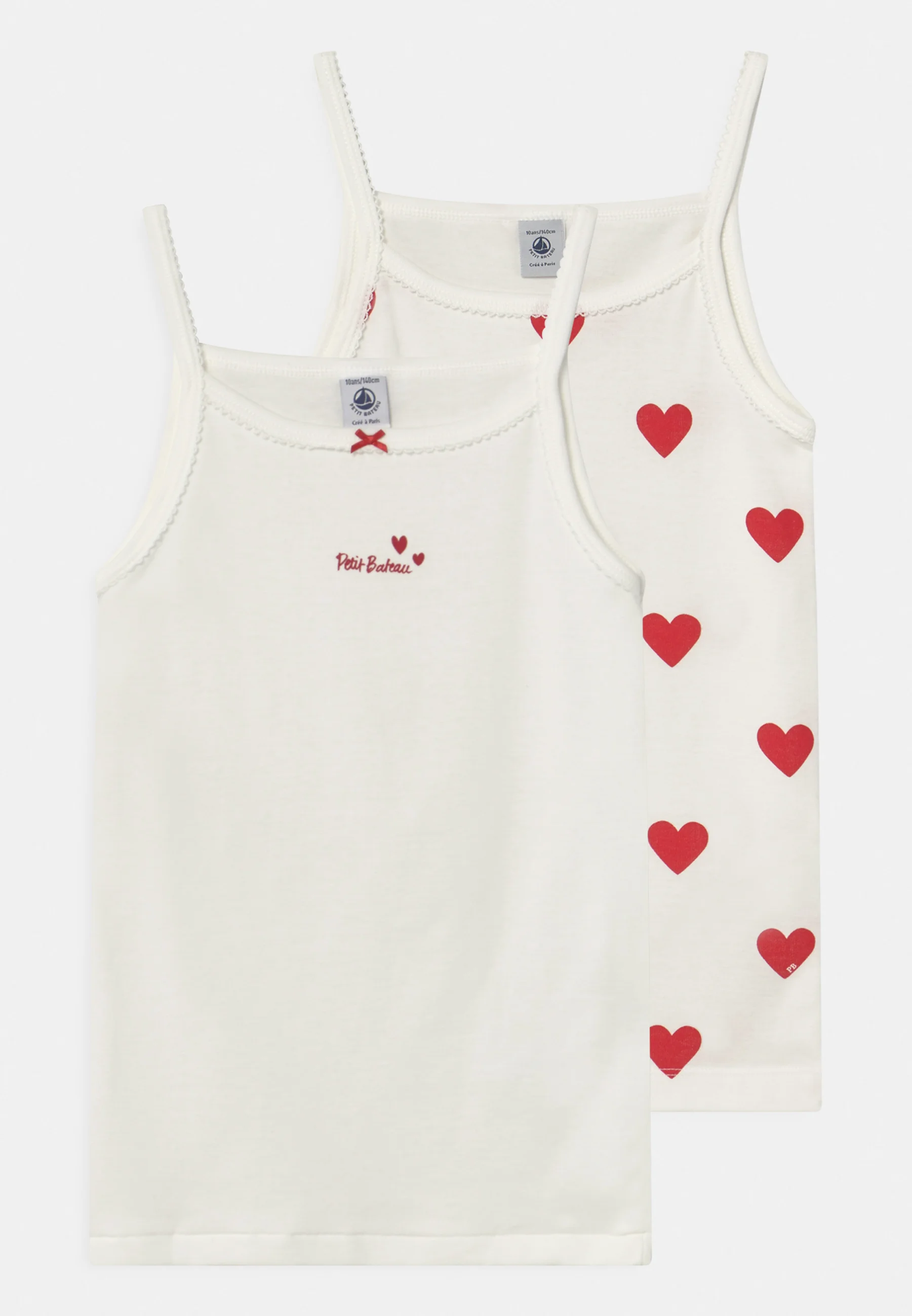 Petit Bateau HEART 2 PACK - Camiseta interior