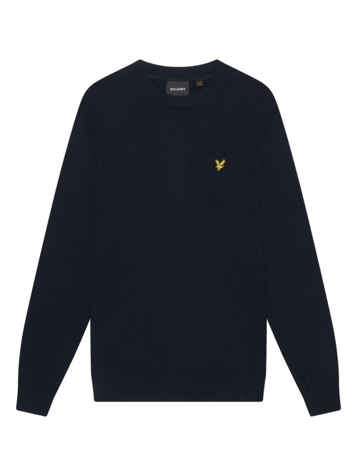 Lyle & Scott Strickpullover in Dunkelblau günstig kaufen