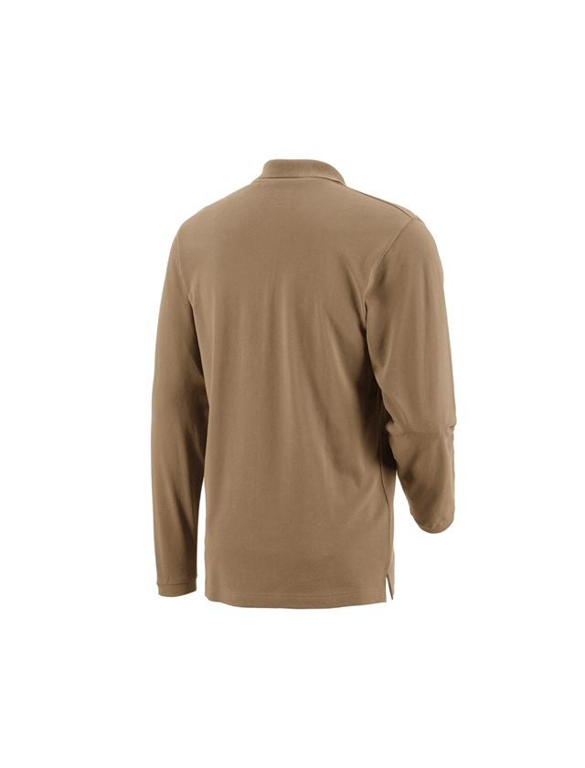e.s. Longsleeve-Polo cotton Pocket