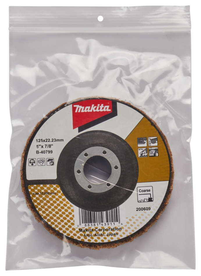 Accessoires Makita B-40799 Disque de conditionnement à lamelles 125 mm à gros grain