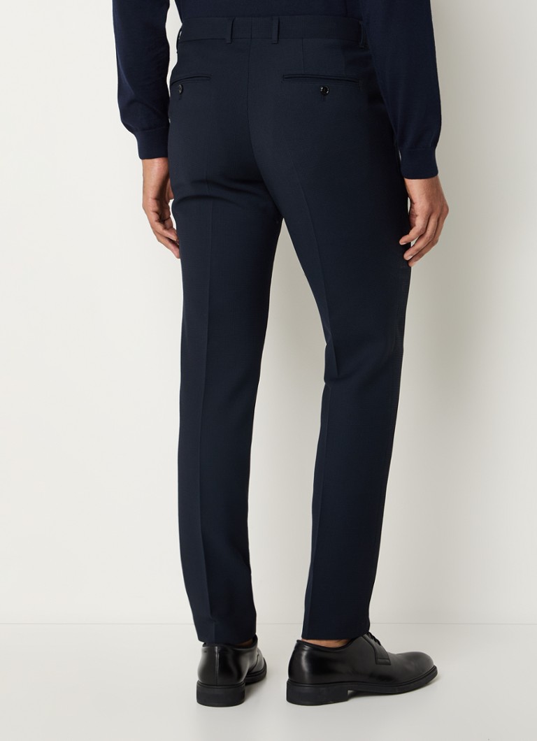 HUGO BOSS C-Genius tapered fit trousers in wool blend with side pockets