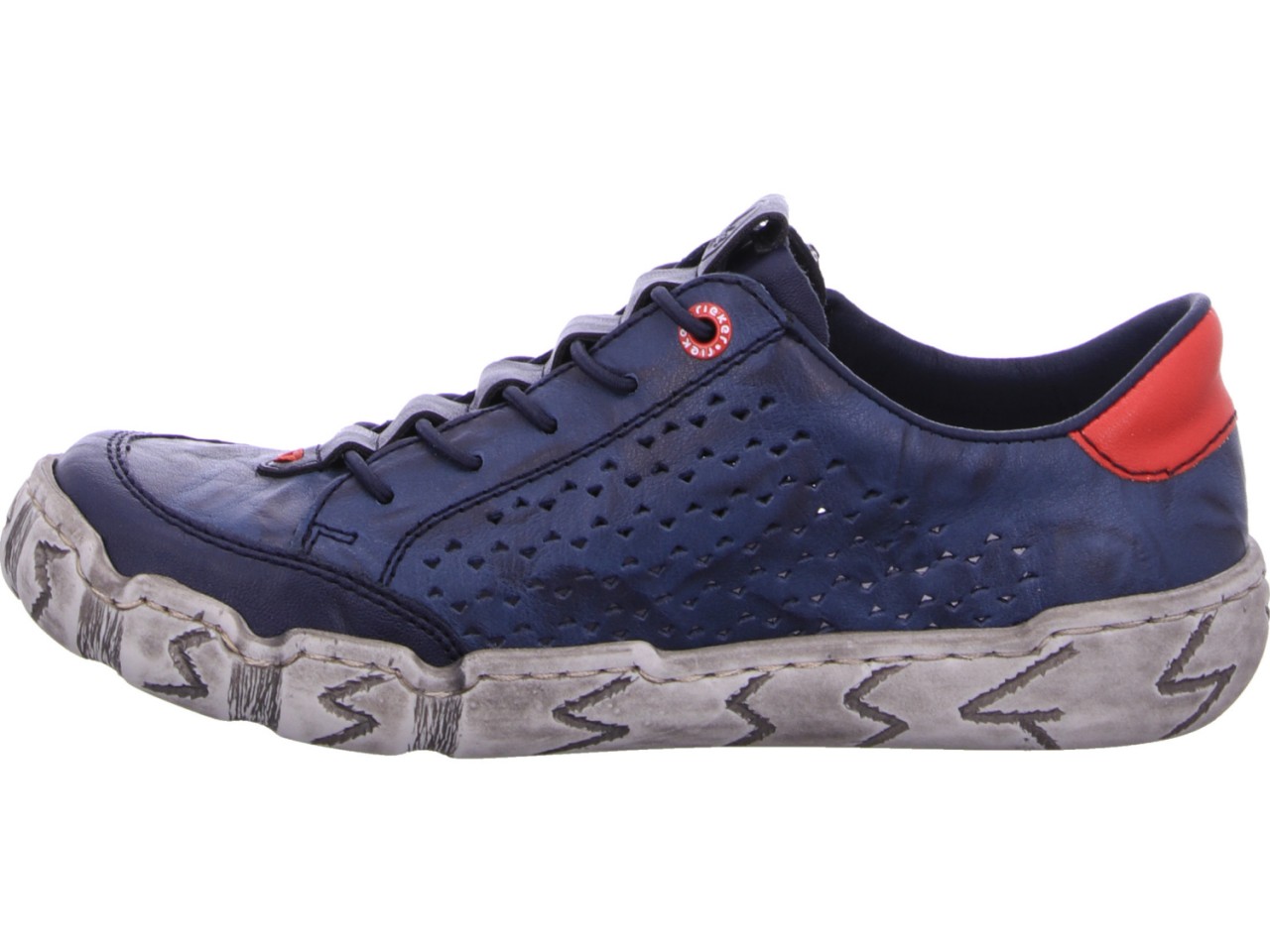 RIEKER Sportliche Slipper blau
