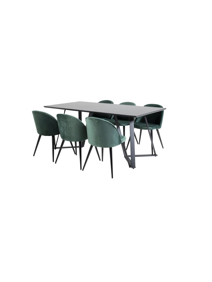 ebuy24 Essgruppe Marina 23 (7-teilig) Grün 90 x 180 cm günstig kaufen onesize