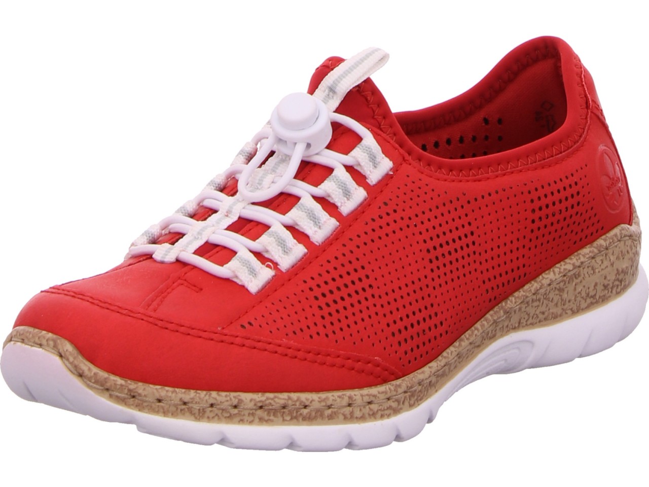 RIEKER Sportliche Slipper rot