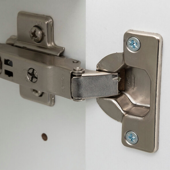 Hängeschrank Bristol, 40 cm, matt weiß/weiß